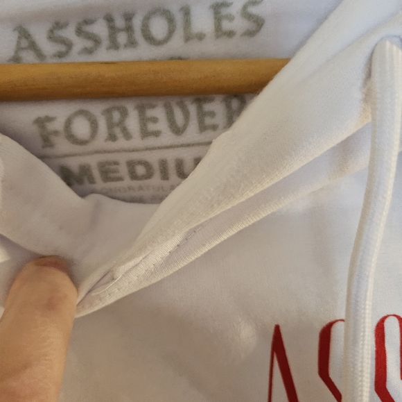 NWOT Assholes Live Forever Hoodie Medium - Picture 3 of 3